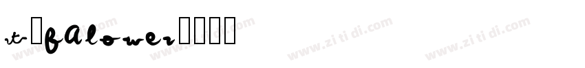 T和FALOWER字体转换