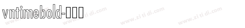 vntimebold字体转换