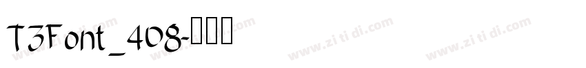 T3Font_408字体转换