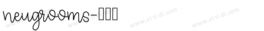 neugrooms字体转换