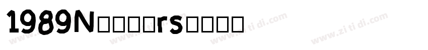 1989Numbers字体转换