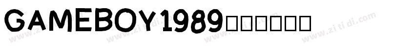 GAMEBOY1989字体字体转换