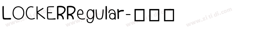 LOCKERRegular字体转换