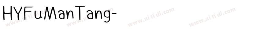 HYFuManTang字体转换