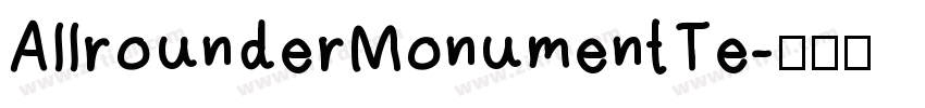 AllrounderMonumentTe字体转换