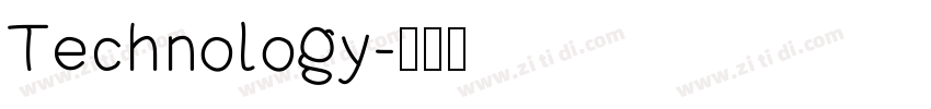Technology字体转换 Technology字体转换