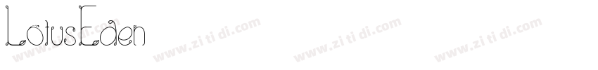 LotusEden字体转换