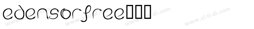 EdensorFREE字体转换