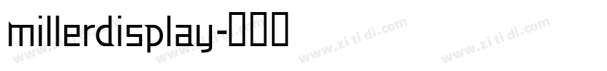 millerdisplay字体转换