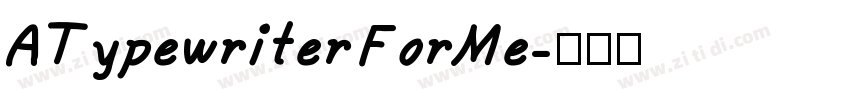 ATypewriterForMe字体转换