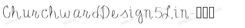 ChurchwardDesign5Lin字体转换