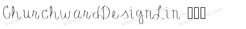 ChurchwardDesignLin字体转换
