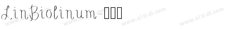 LinBiolinum字体转换