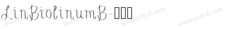 LinBiolinumB字体转换