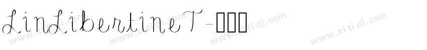 LinLibertineT字体转换