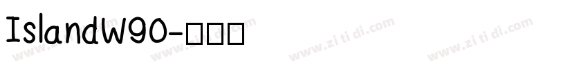 IslandW90字体转换