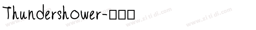 Thundershower字体转换