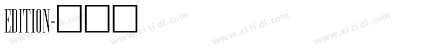 Edition字体转换