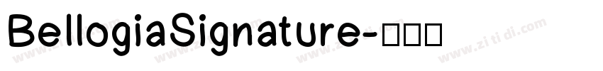 BellogiaSignature字体转换