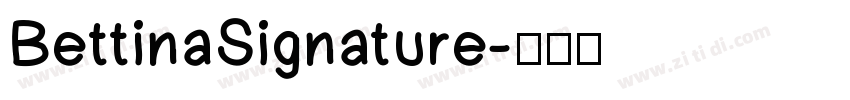 BettinaSignature字体转换