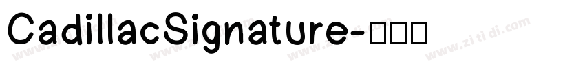 CadillacSignature字体转换