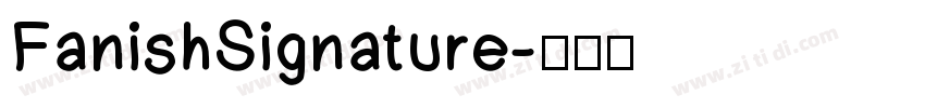 FanishSignature字体转换
