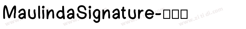 MaulindaSignature字体转换