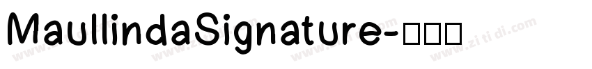 MaullindaSignature字体转换