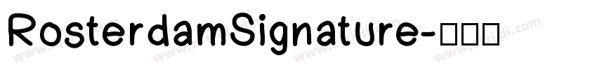 RosterdamSignature字体转换