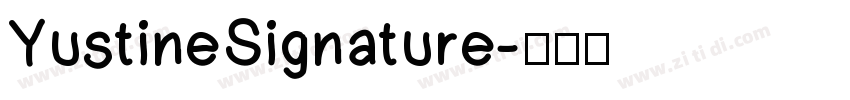YustineSignature字体转换