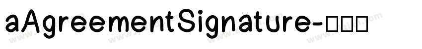 aAgreementSignature字体转换