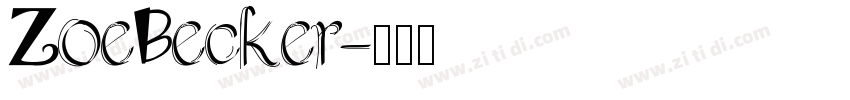 ZoeBecker字体转换