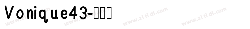 Vonique43字体转换
