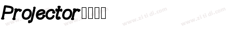 Projector字体转换