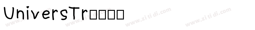 UniversTr字体转换