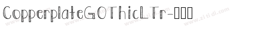 CopperplateGOThicLTr字体转换
