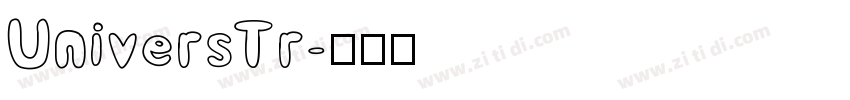 UniversTr字体转换