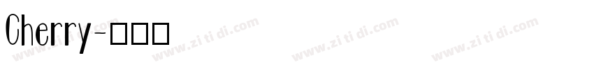 Cherry字体转换