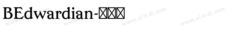 BEdwardian字体转换