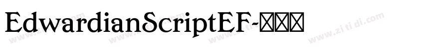 EdwardianScriptEF字体转换