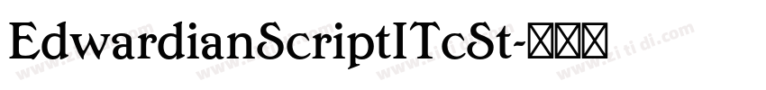 EdwardianScriptITcSt字体转换