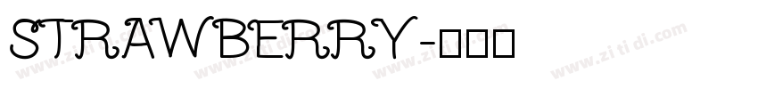STRAWBERRY字体转换