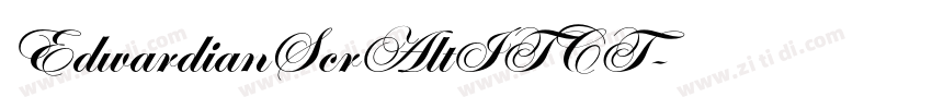 EdwardianScrAltITCT字体转换