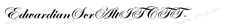 EdwardianScrAltITCTT字体转换