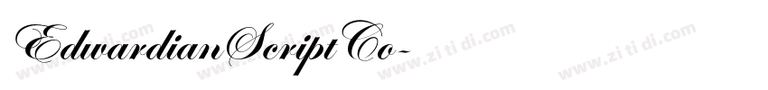 EdwardianScriptCo字体转换 EdwardianScriptCo字体转换