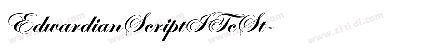 EdwardianScriptITcSt字体转换