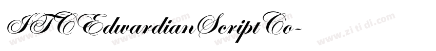ITCEdwardianScriptCo字体转换 ITCEdwardianScriptCo字体转换