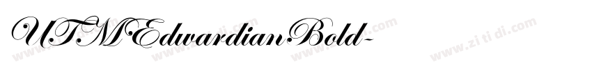 UTMEdwardianBold字体转换