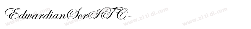 EdwardianScrITC字体转换 EdwardianScrITC字体转换