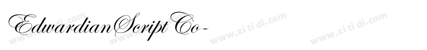 EdwardianScriptCo字体转换 EdwardianScriptCo字体转换
